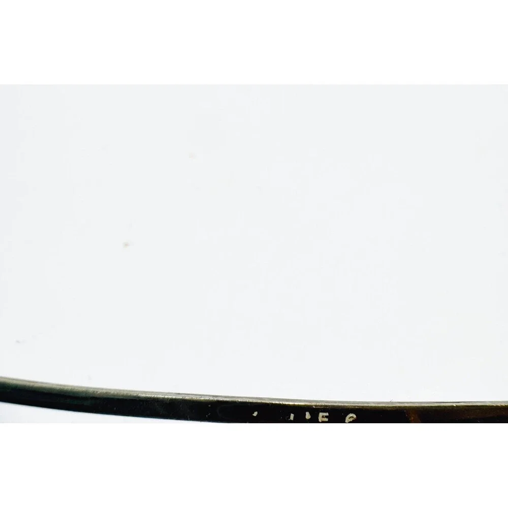 Unbranded Eyeglass Frames Women Gold Black Square Metal Vintage 54-16-135